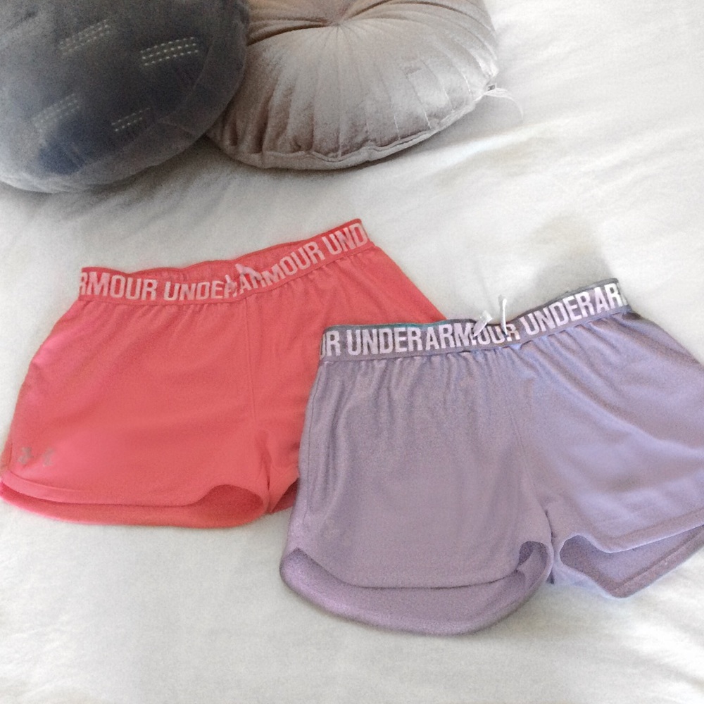 UNDER ARMOUR SHORTS PINK/PURPLE